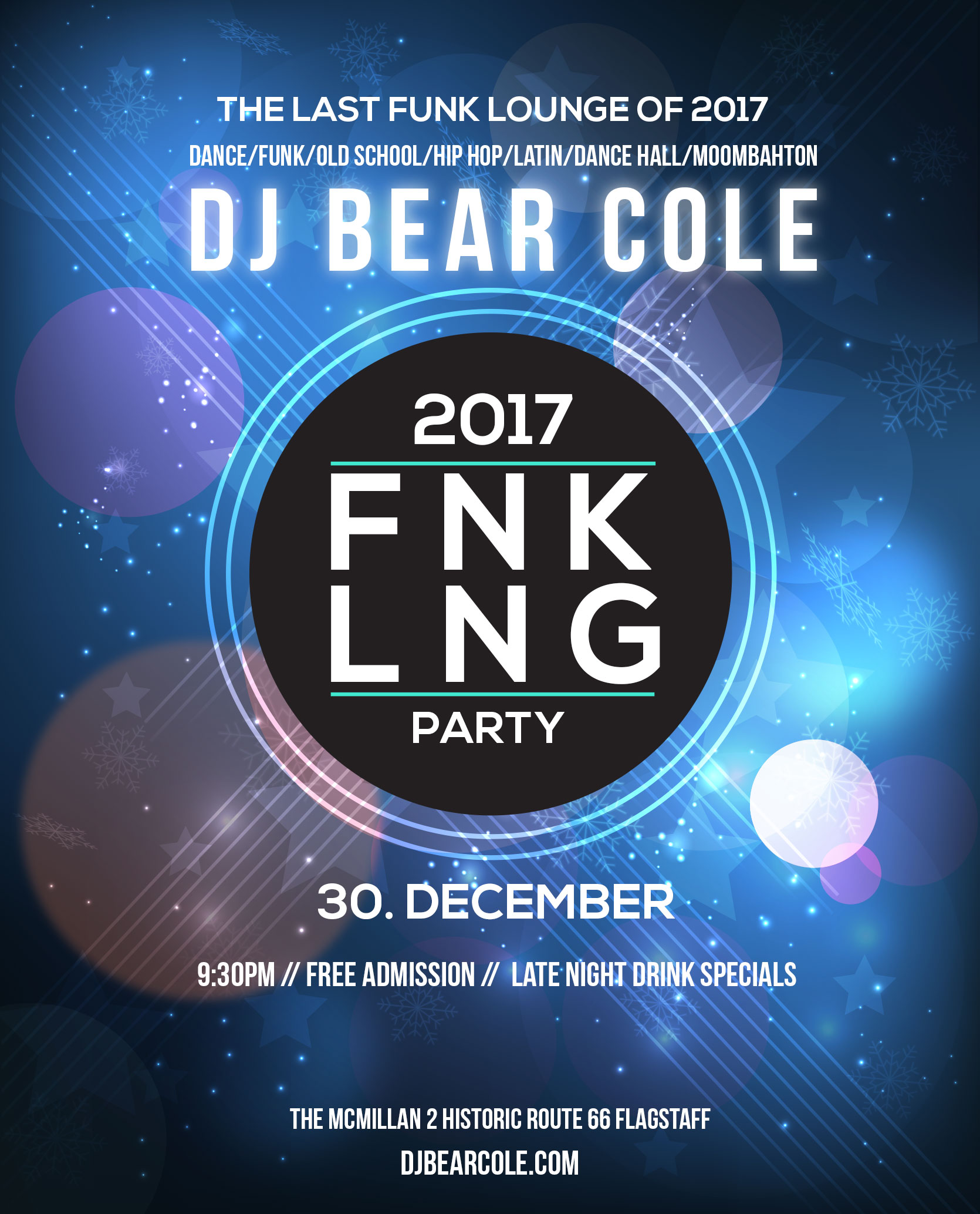 Last Funk Lounge of 2017 Party with DJ Bear Cole